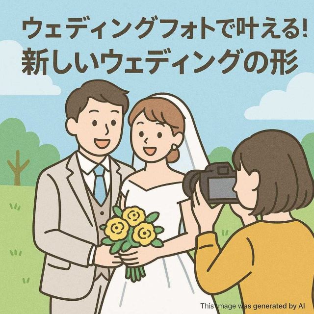 ウェディングフォトで叶える！新しいウェディングの形