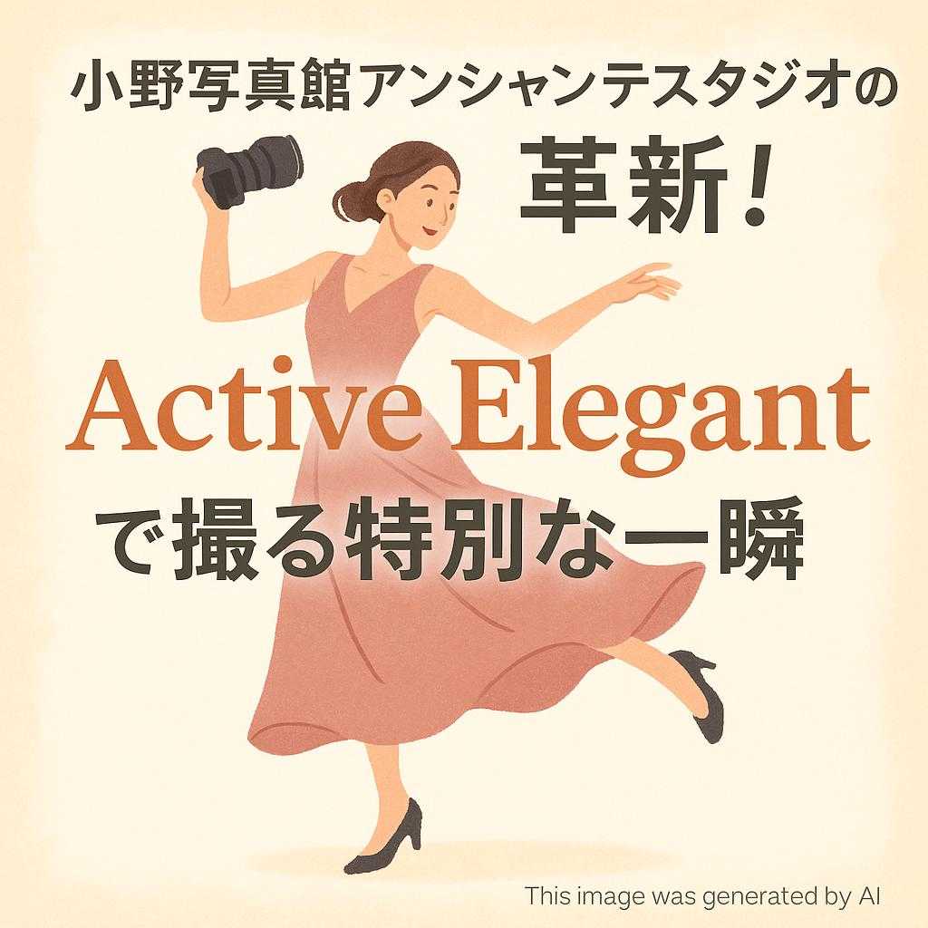小野写真館アンシャンテスタジオの革新！Active Elegantで撮る特別な一瞬