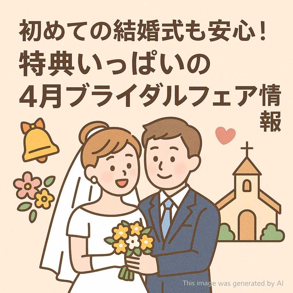 初めての結婚式も安心!特典いっぱいの4月ブライダルフェア情報