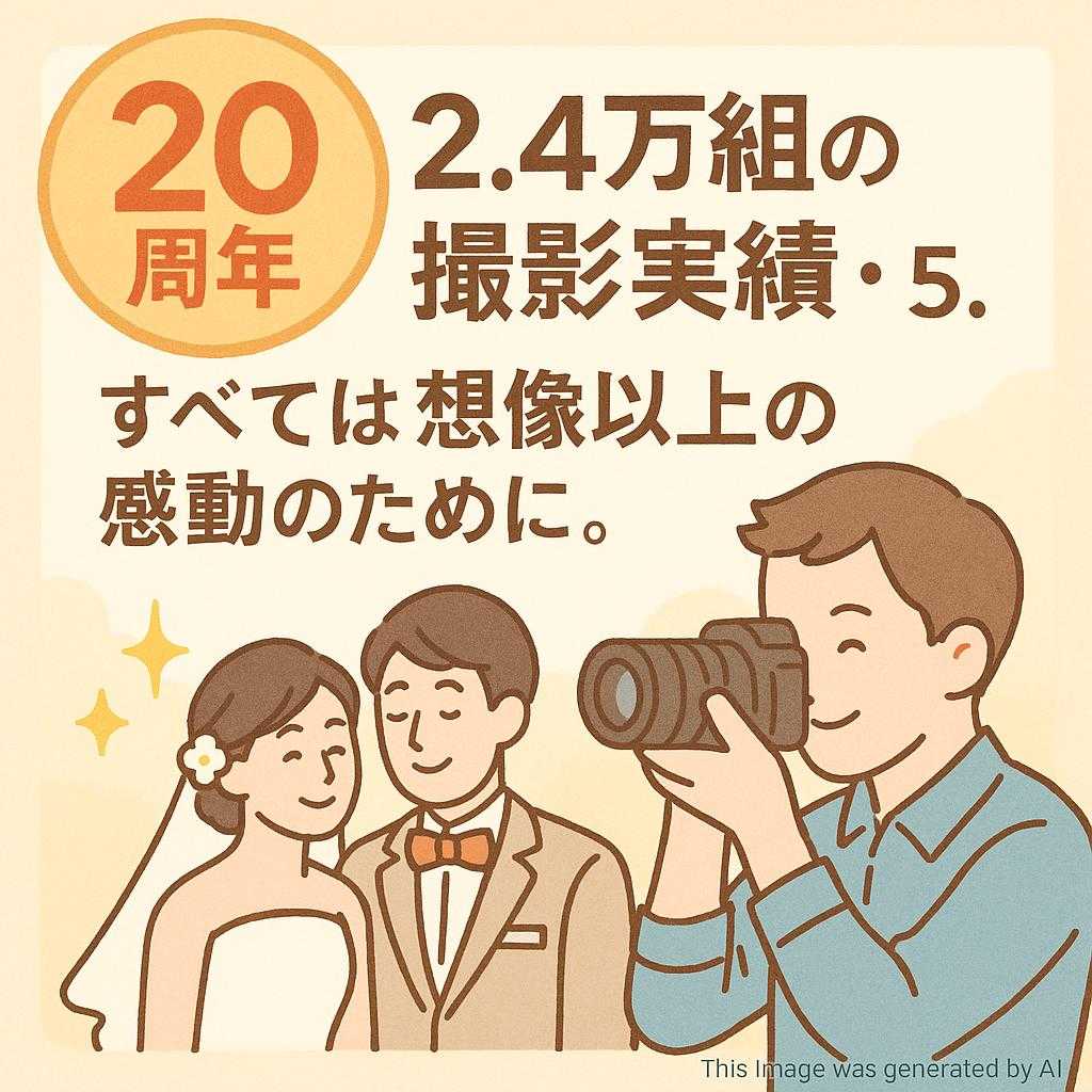【20周年】2.4万組の撮影実績・クチコミ★5。すべては想像以上の感動のために。