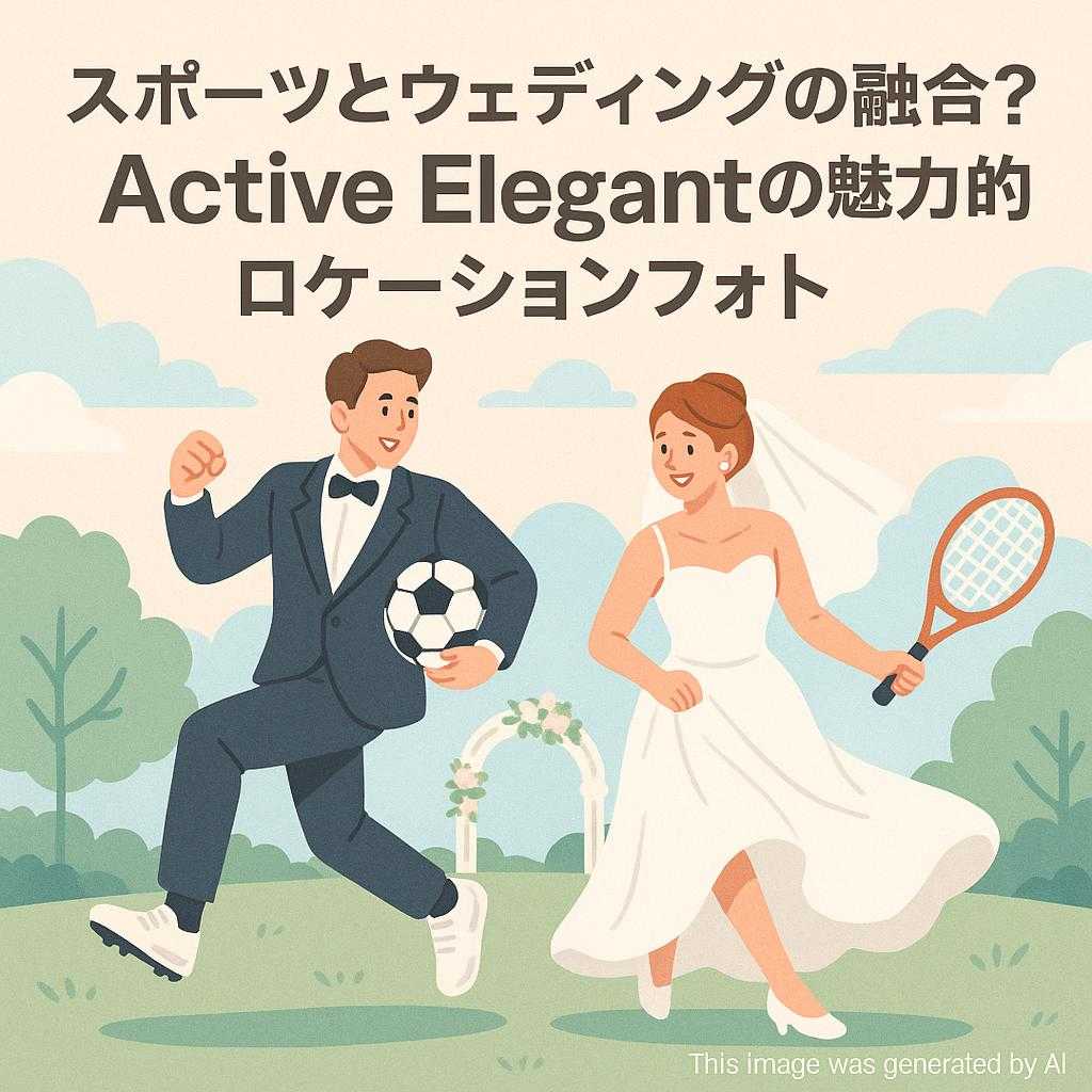 スポーツとウェディングの融合?Active Elegantの魅力的なロケーションフォト