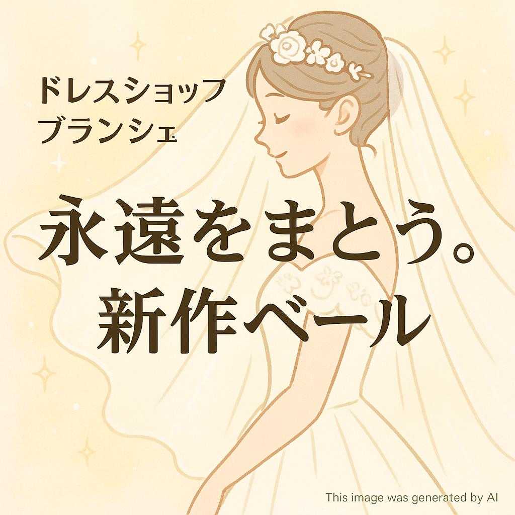 ドレスショップ ブランシェ 永遠をまとう。新作ベール