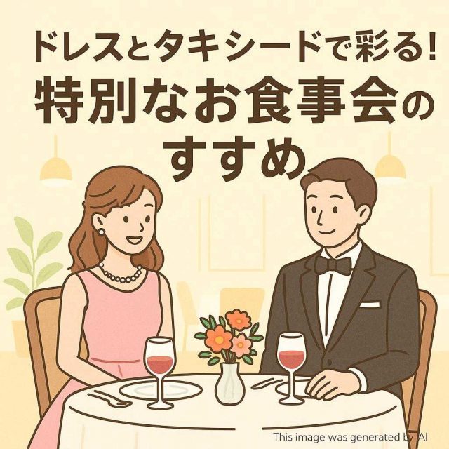 ドレスとタキシードで彩る！特別なお食事会のすすめ