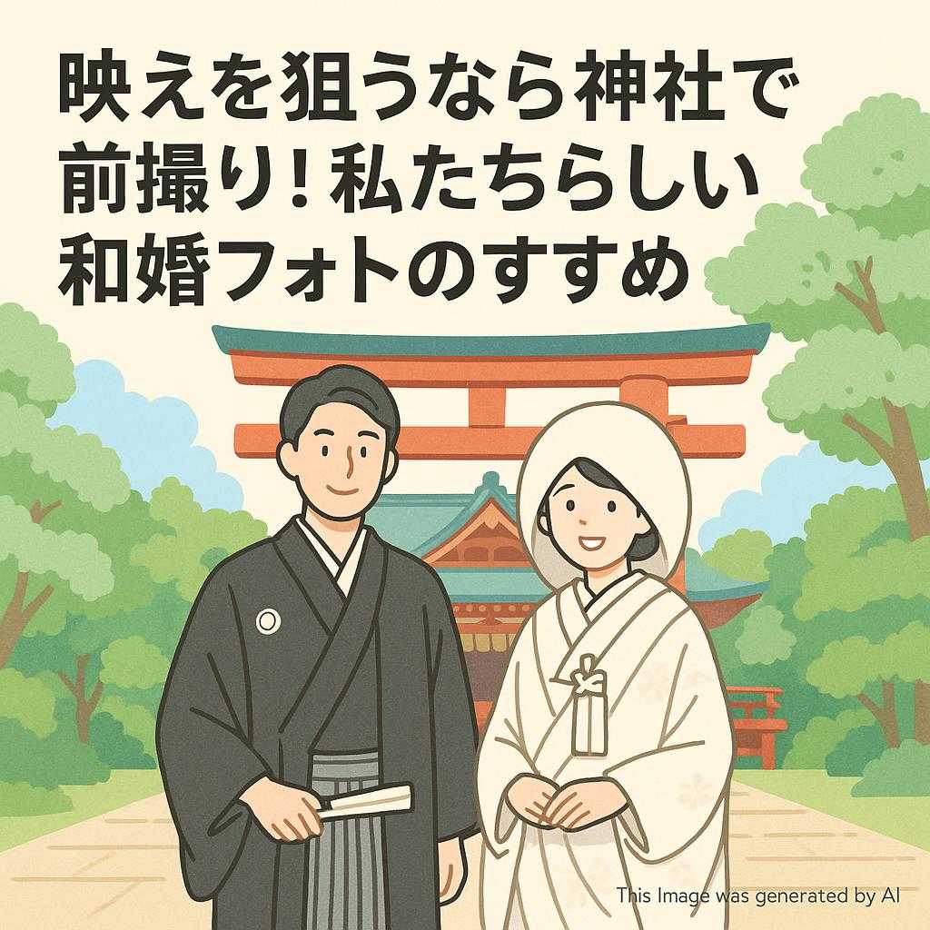 映えを狙うなら神社で前撮り!私たちらしい和婚フォトのすすめ