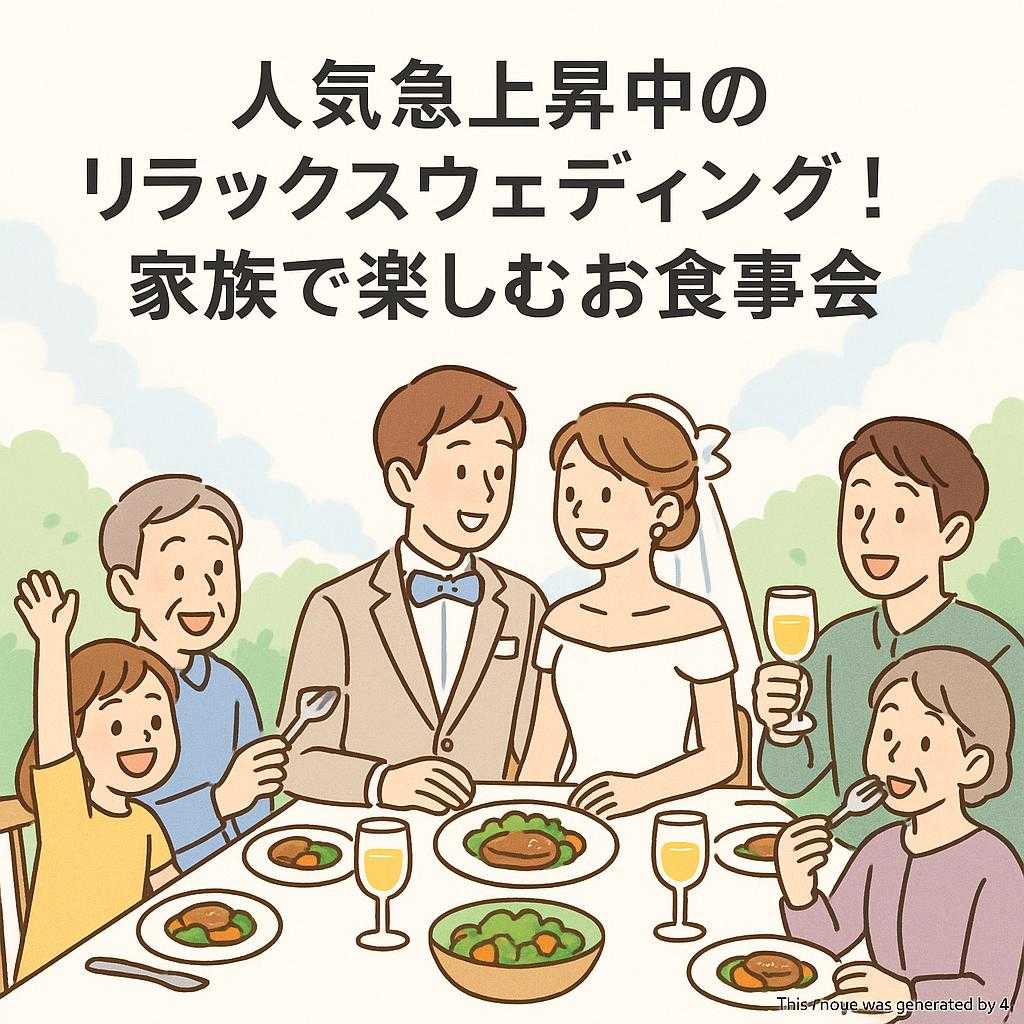 人気急上昇中のリラックスウェディング！家族で楽しむお食事会
