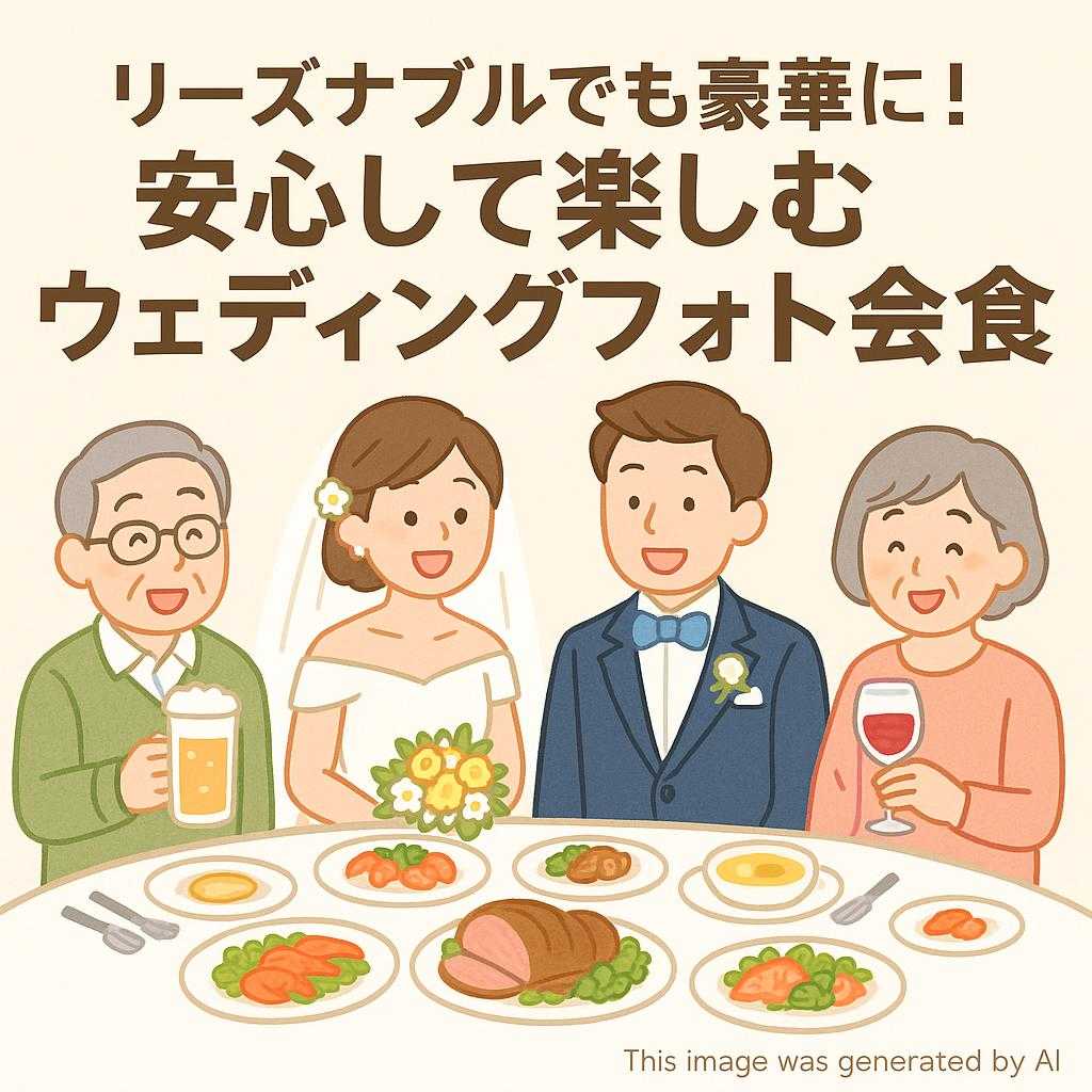 リーズナブルでも豪華に！安心して楽しむ家族のウェディングフォト会食