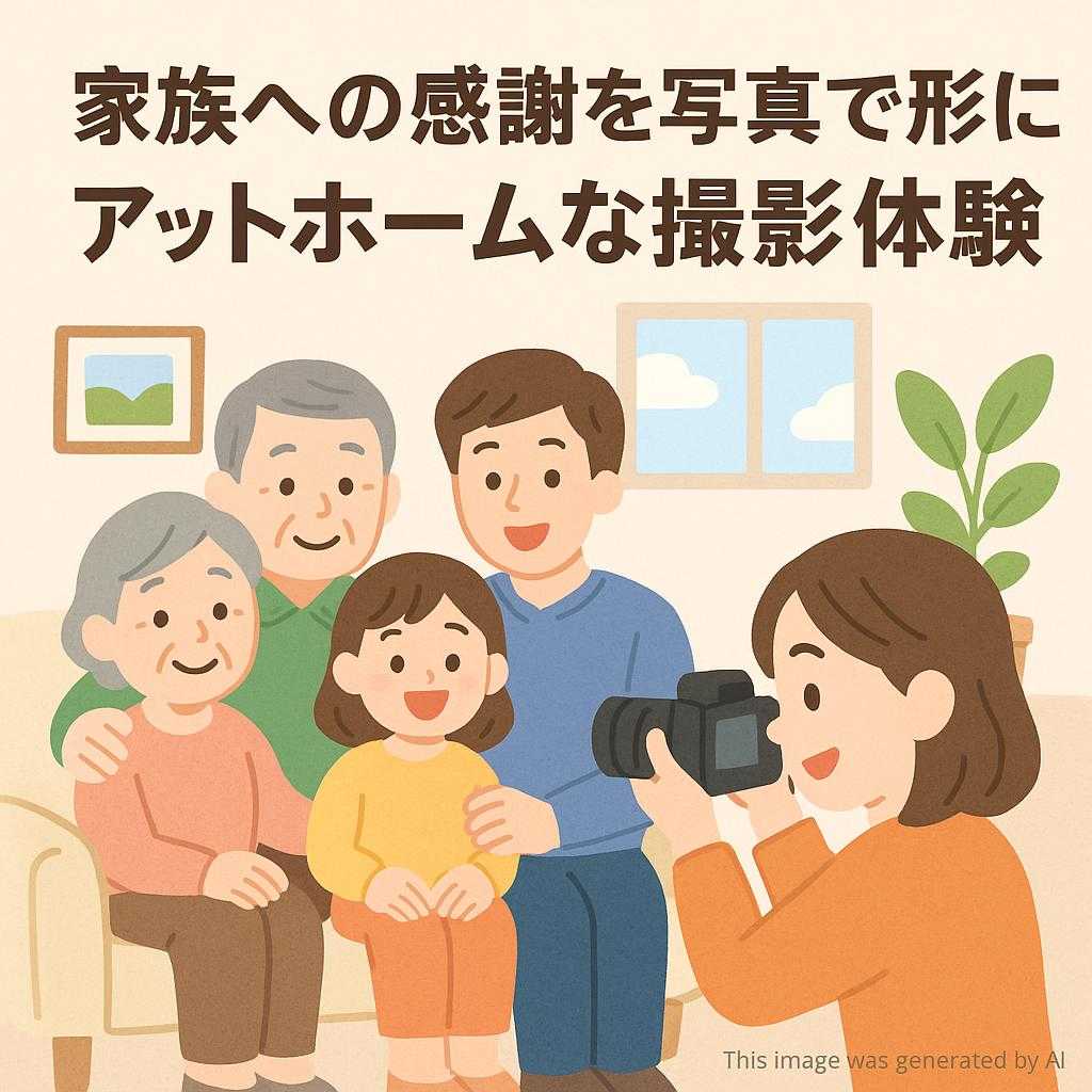 家族への感謝を写真で形に!アットホームな撮影体験