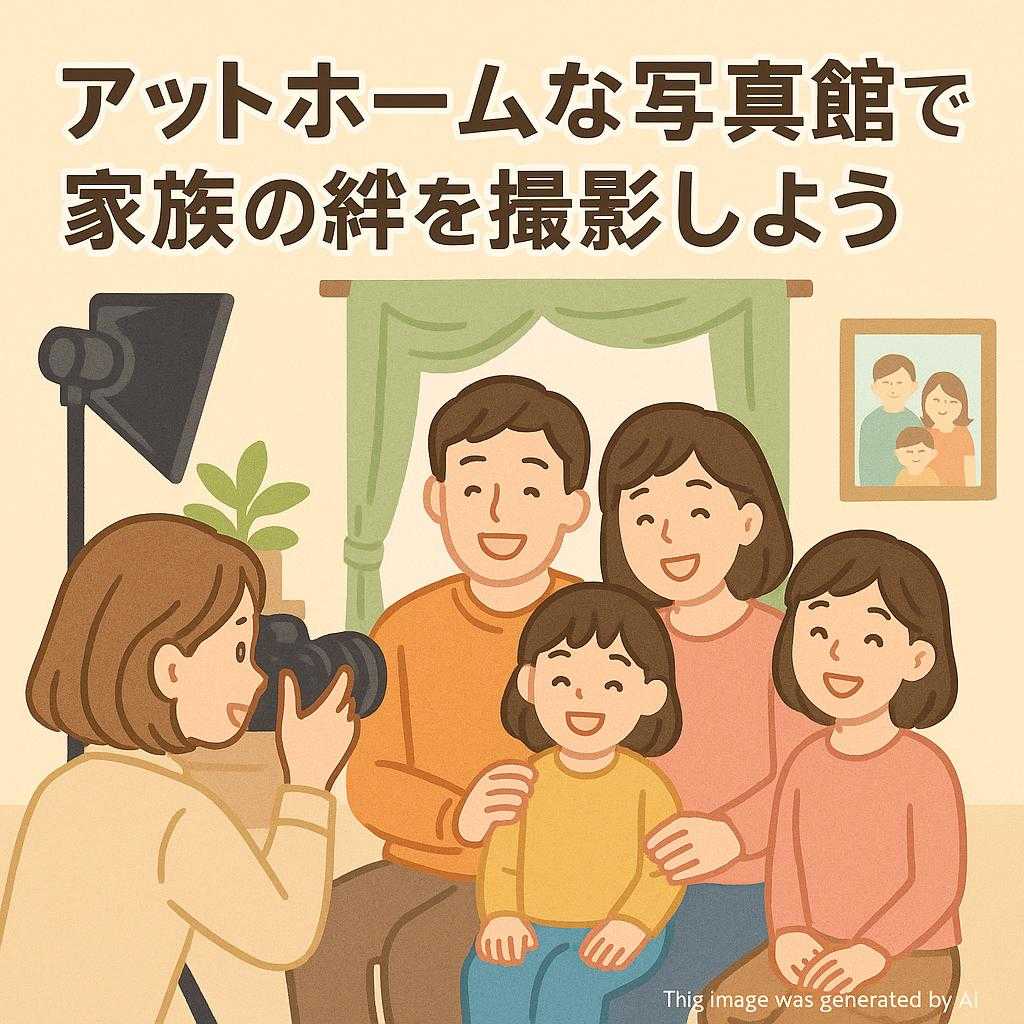 アットホームな写真館で家族の絆を撮影しよう