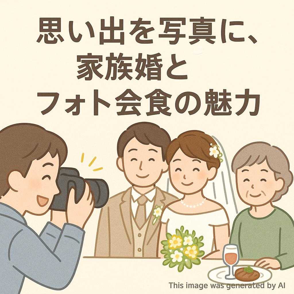 思い出を写真に、家族婚とフォト会食の魅力