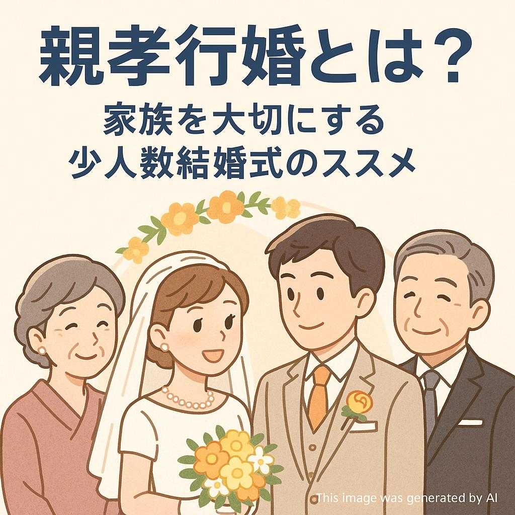 親孝行婚とは？家族を大切にする少人数結婚式のススメ