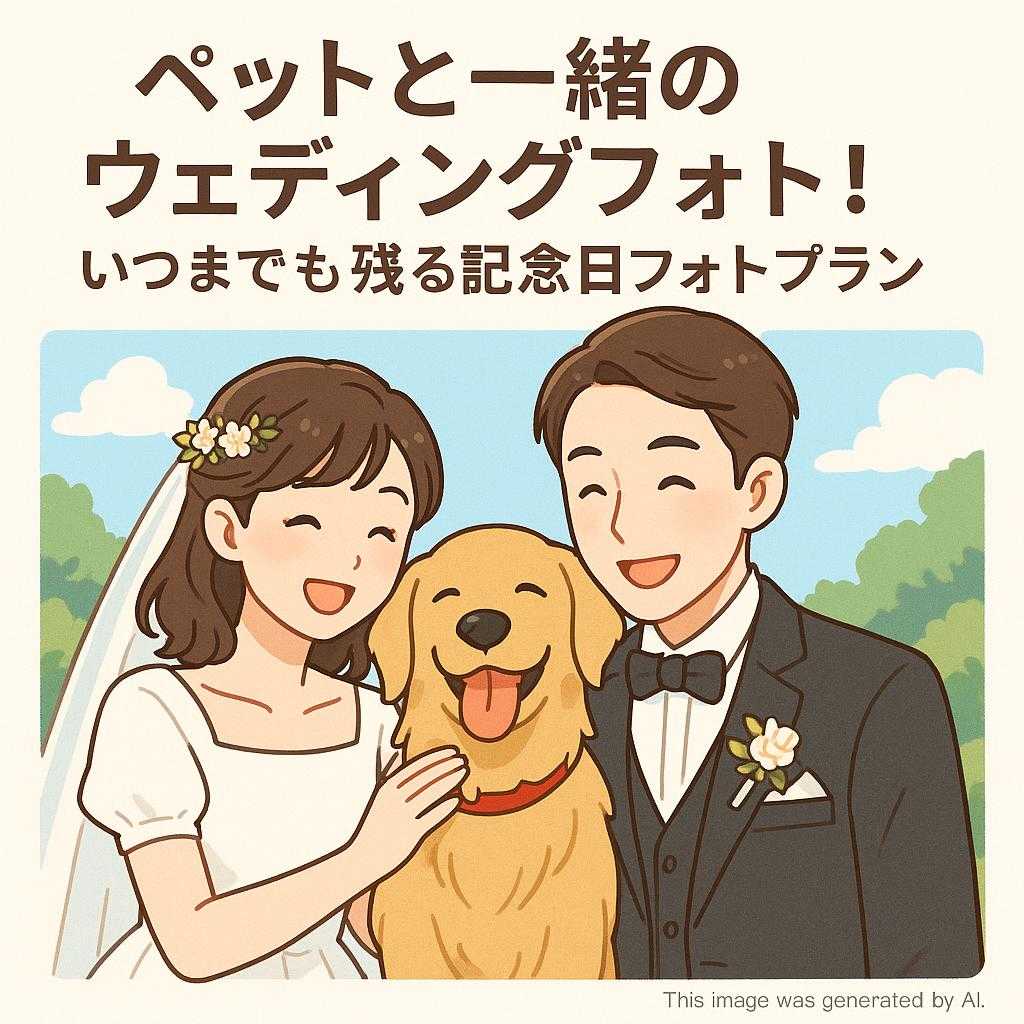 ペットと一緒のウェディングフォト!いつまでも残る記念日フォトプラン
