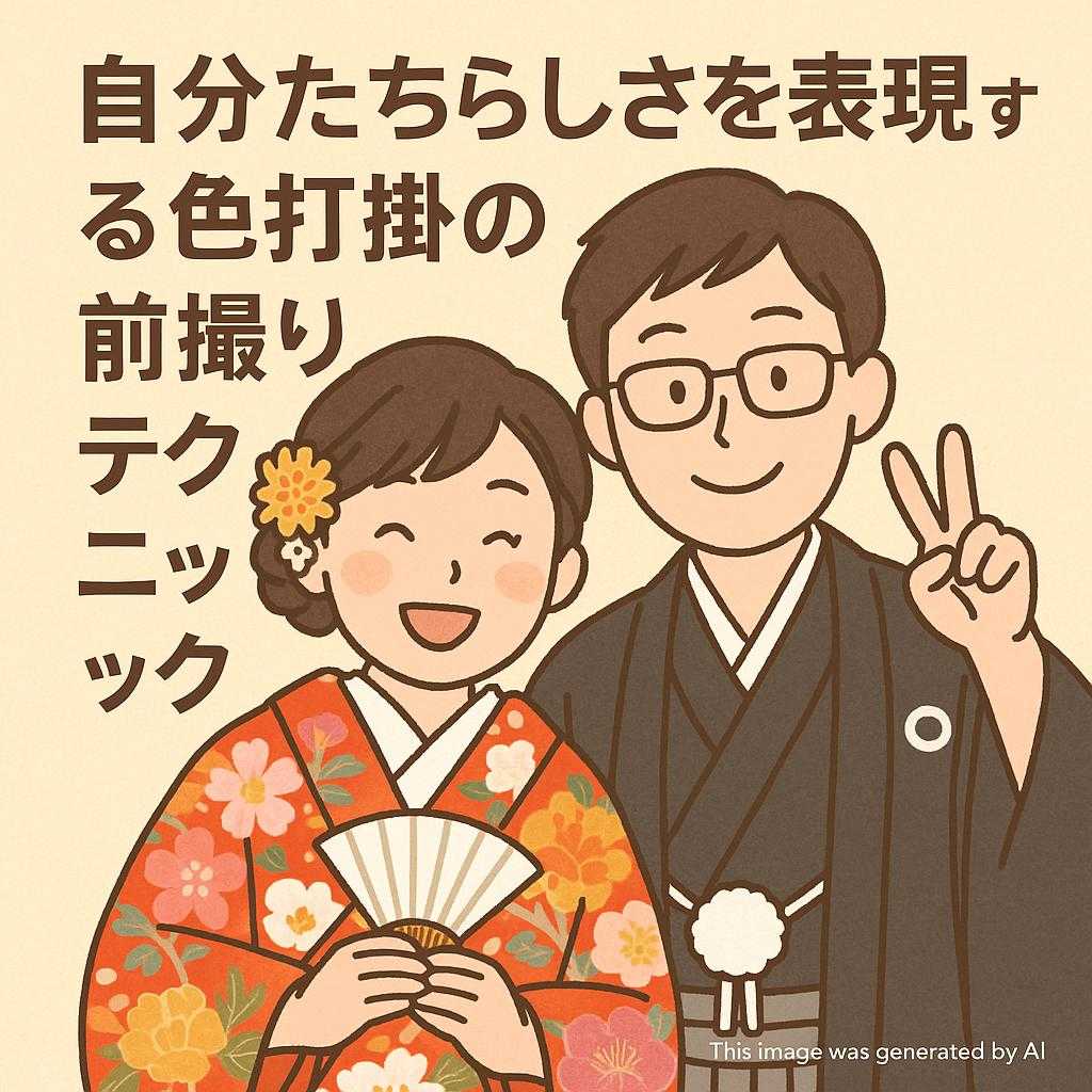 自分たちらしさを表現する色打掛の前撮りテクニック