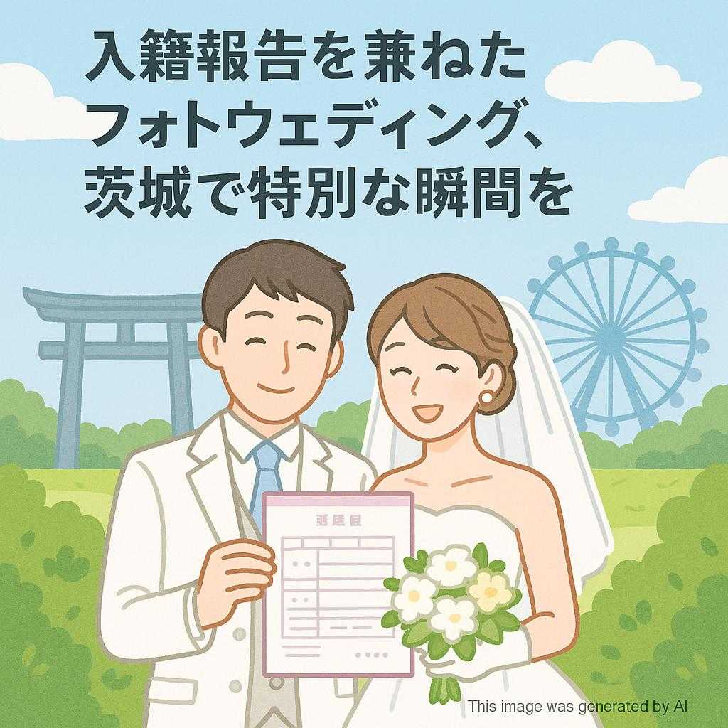 入籍報告を兼ねたフォトウェディング、茨城で特別な瞬間を