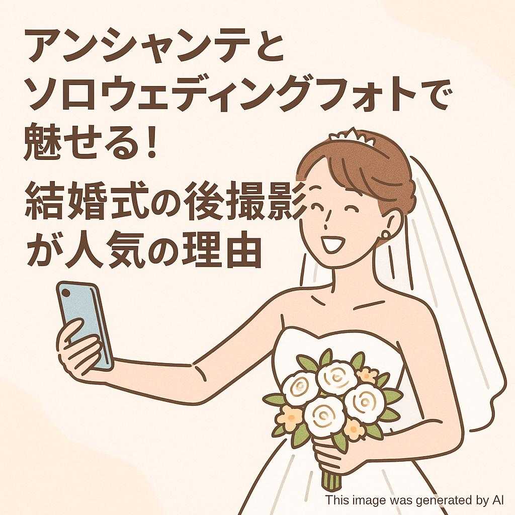 アンシャンテとソロウェディングフォトで魅せる！結婚式の後撮影が人気の理由