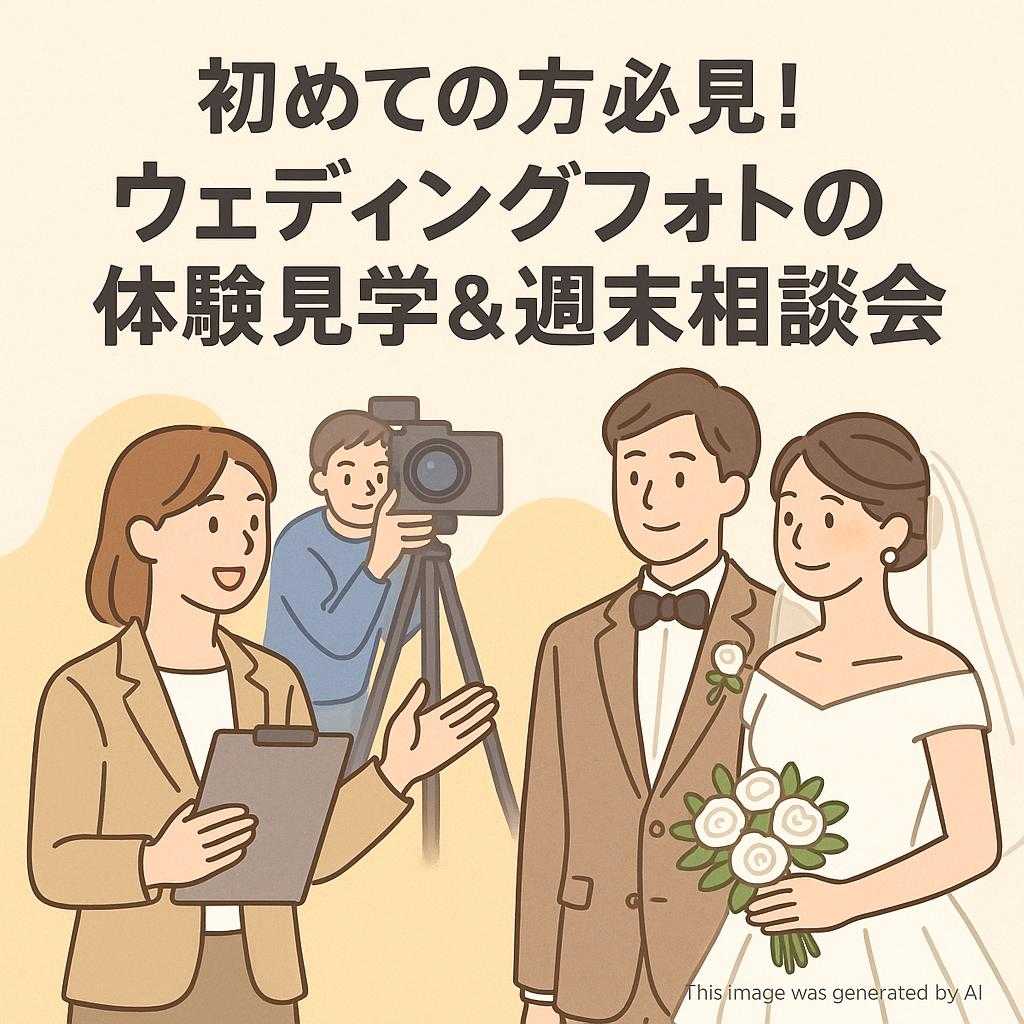 初めての方必見！ウェディングフォトの体験見学＆週末相談会