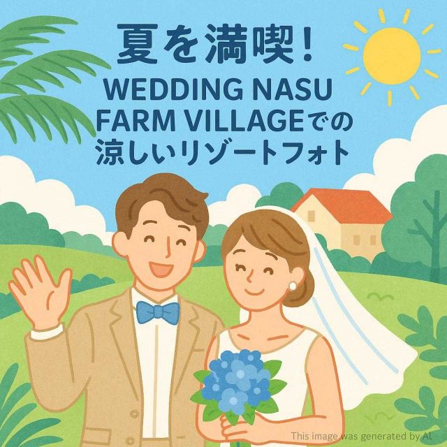 夏を満喫！WEDDING NASU FARM VILLAGEでの涼しいリゾートフォト