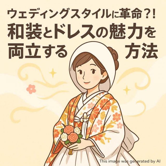 ウェディングスタイルに革命?! 和装とドレスの魅力を両立する方法