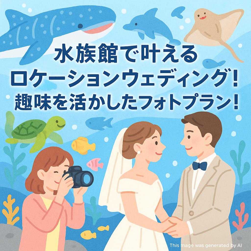 水族館で叶えるロケーションウェディング!趣味を活かしたフォトプラン