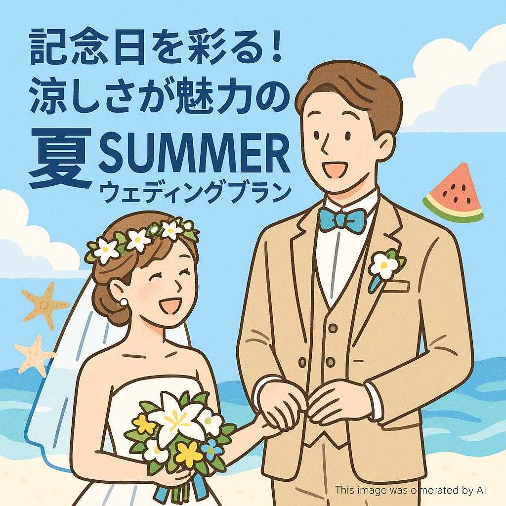 記念日を彩る！涼しさが魅力の夏SUMMERウェディングプラン