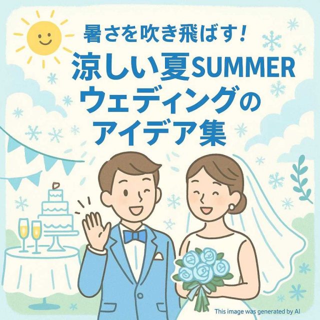 暑さを吹き飛ばす！涼しい夏SUMMERウェディングのアイデア集