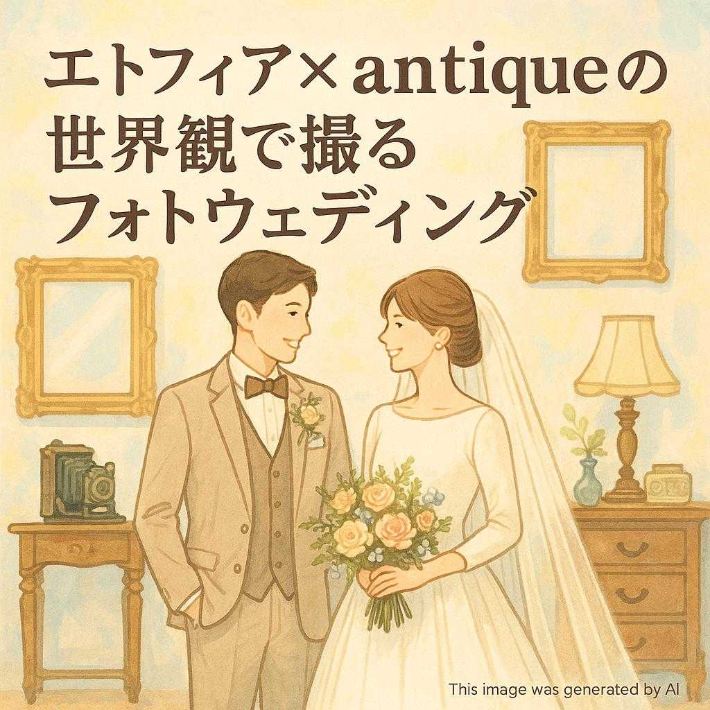 エトフィア×antiqueの世界観で撮るフォトウェディング