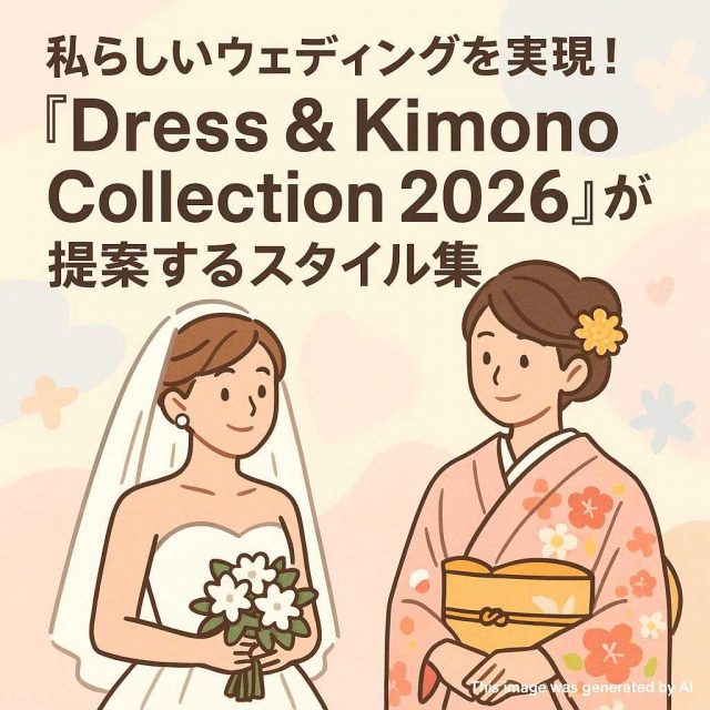 私らしいウェディングを実現！『Dress & Kimono Collection 2026』が提案するスタイル集