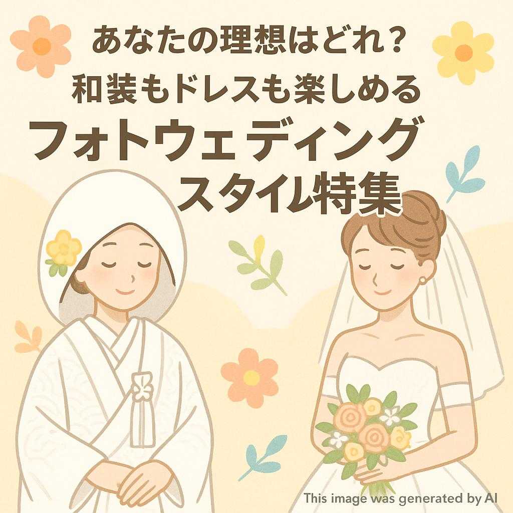 あなたの理想はどれ？和装もドレスも楽しめるフォトウェディングスタイル特集