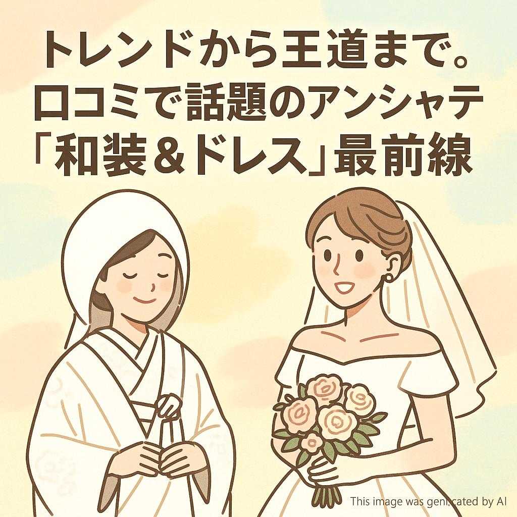 トレンドから王道まで。口コミで話題のアンシャンテ「和装＆ドレス」最前線