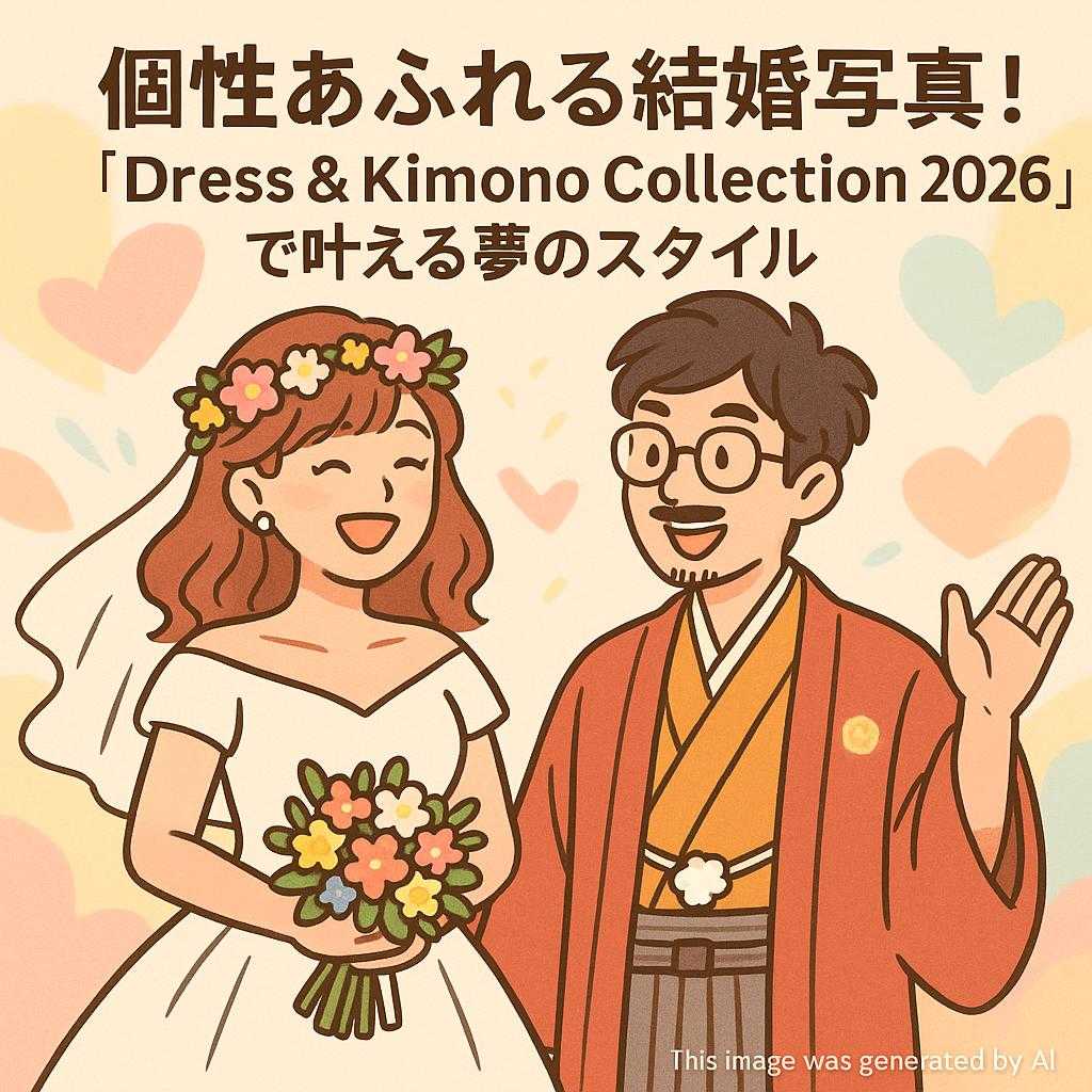 個性あふれる結婚写真!『Dress & Kimono Collection 2026』で叶える夢のスタイル