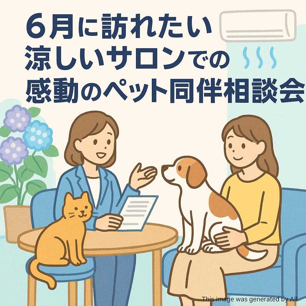 6月に訪れたい 涼しいサロンでの感動のペット同伴相談会