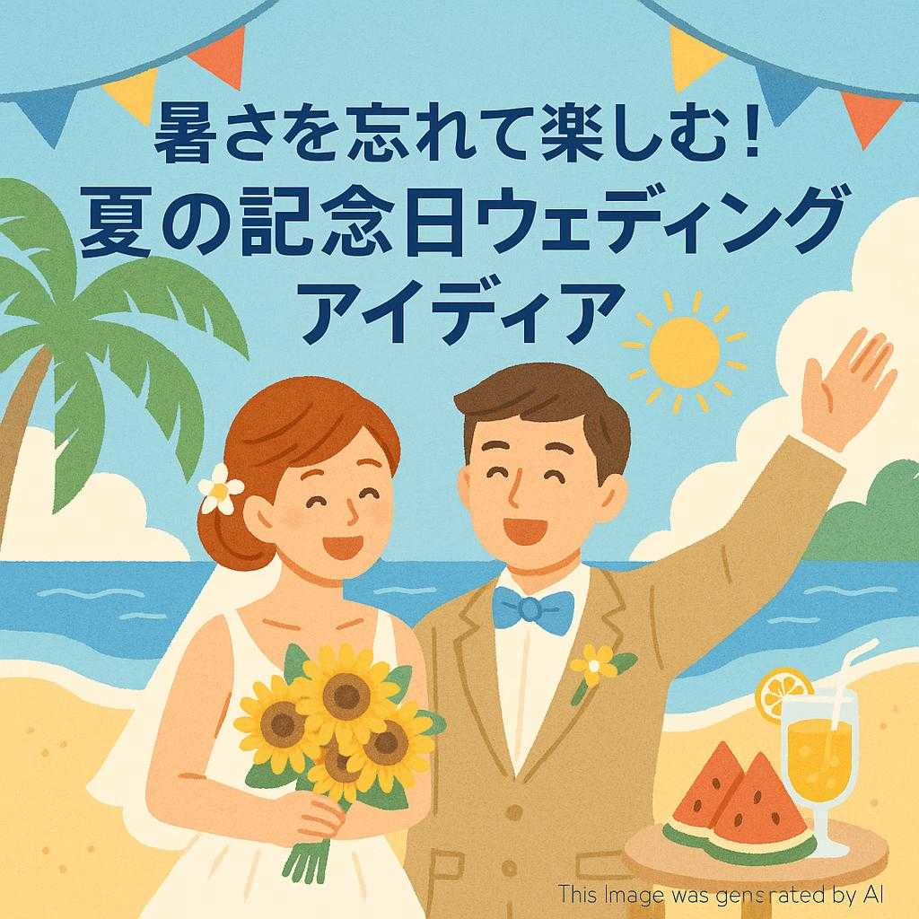 暑さを忘れて楽しむ！夏の記念日ウェディングアイディア