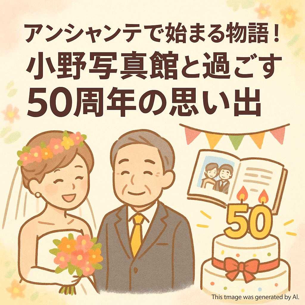 アンシャンテで始まる物語！小野写真館と過ごす50周年の思い出