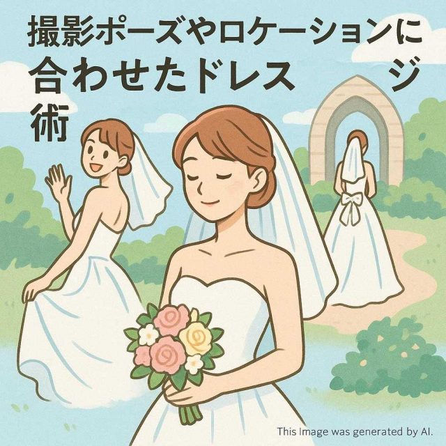 撮影ポーズやロケーションに合わせたドレスアレンジ術