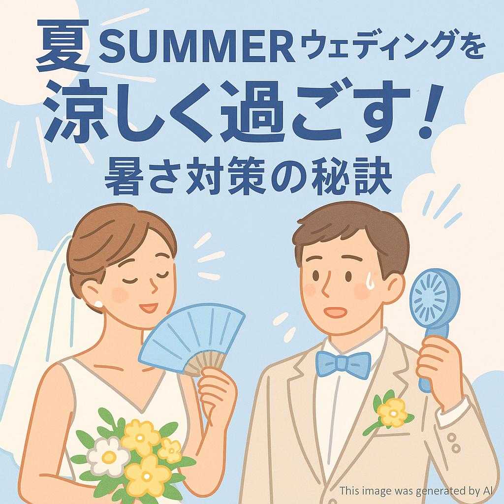 夏SUMMERウェディングを涼しく過ごす!暑さ対策の秘訣