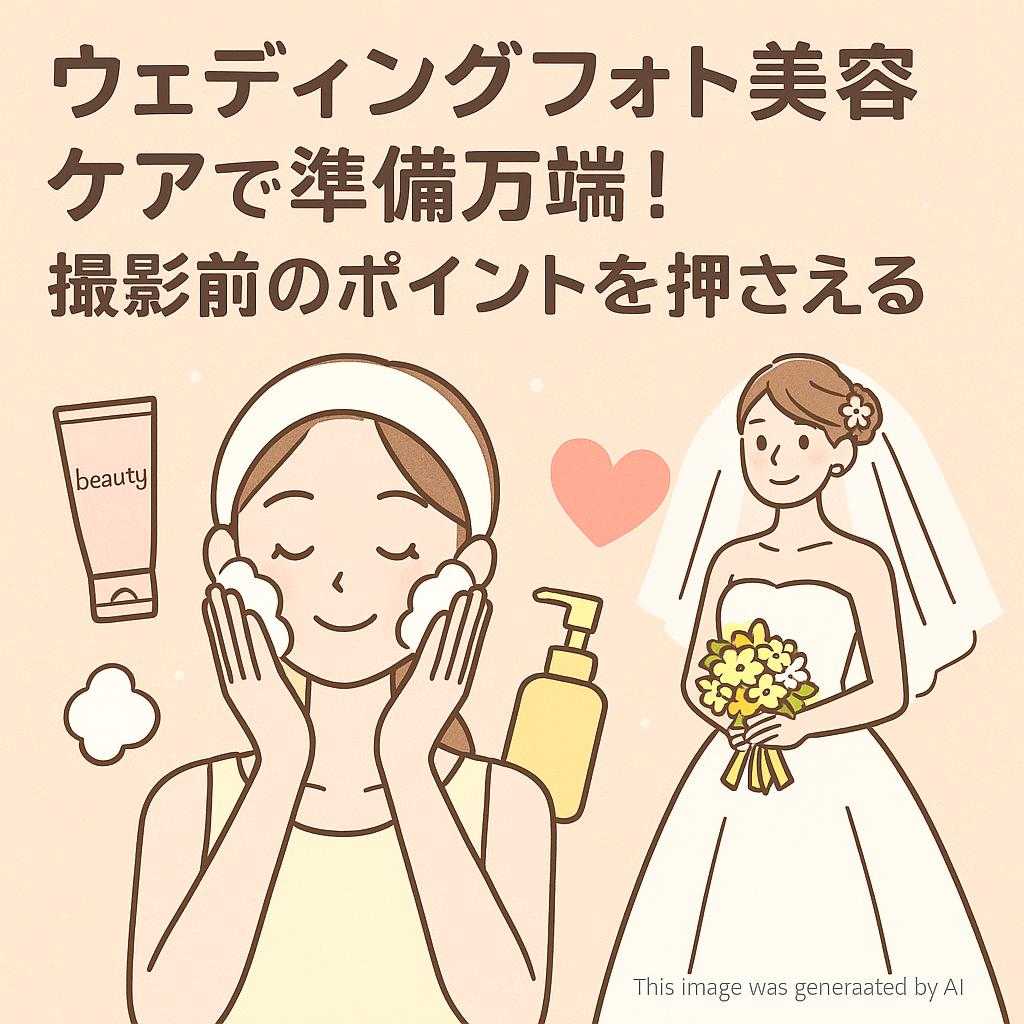 ウェディングフォト美容ケアで準備万端!撮影前のポイントを押さえる