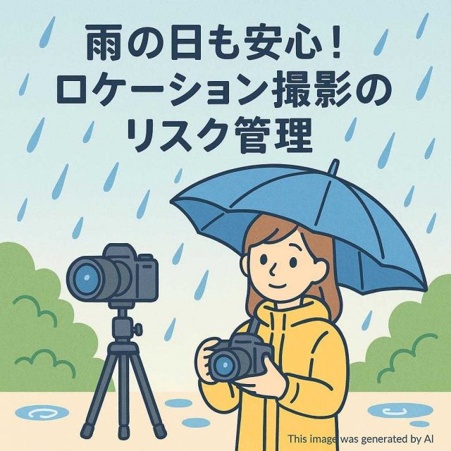 雨の日も安心！ロケーション撮影のリスク管理