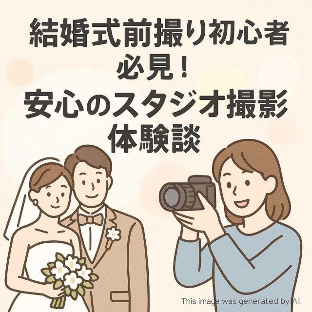 結婚式前撮り初心者必見！安心のスタジオ撮影体験談