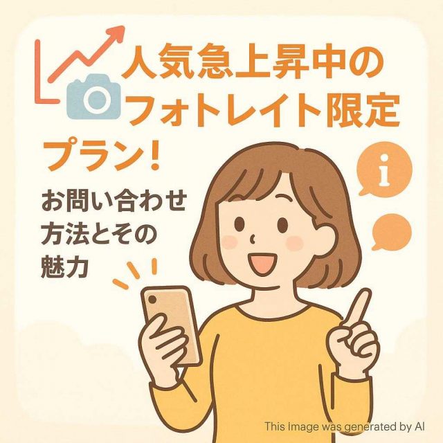 人気急上昇中のフォトレイト限定プラン！お問い合わせ方法とその魅力