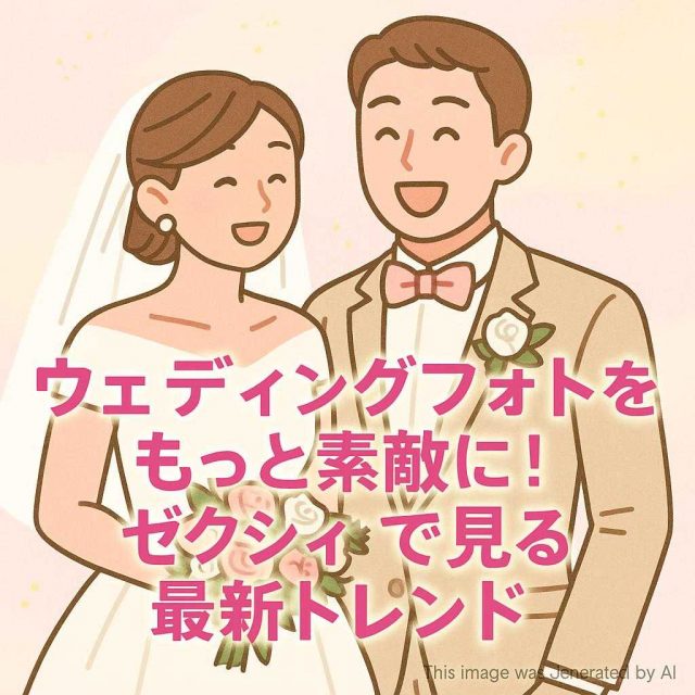 ウェディングフォトをもっと素敵に！ゼクシィで見る最新トレンド
