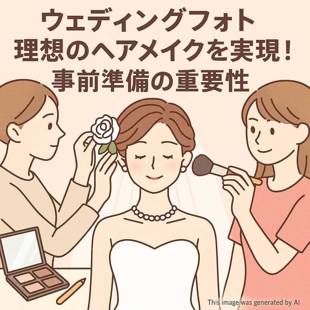 ウェディングフォト理想のヘアメイクを実現！事前準備の重要性