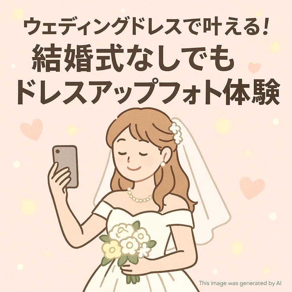 ウェディングドレスで叶える!結婚式なしでもドレスアップフォト体験