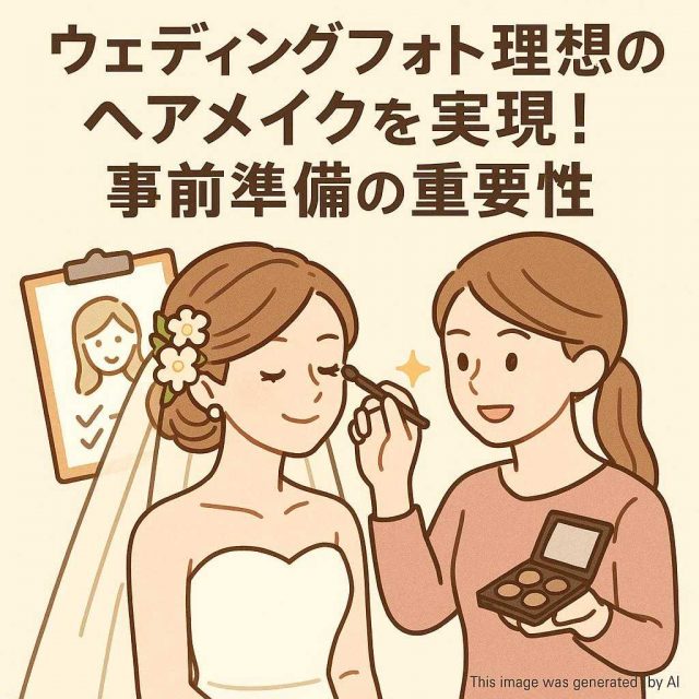ウェディングフォト理想のヘアメイクを実現！事前準備の重要性
