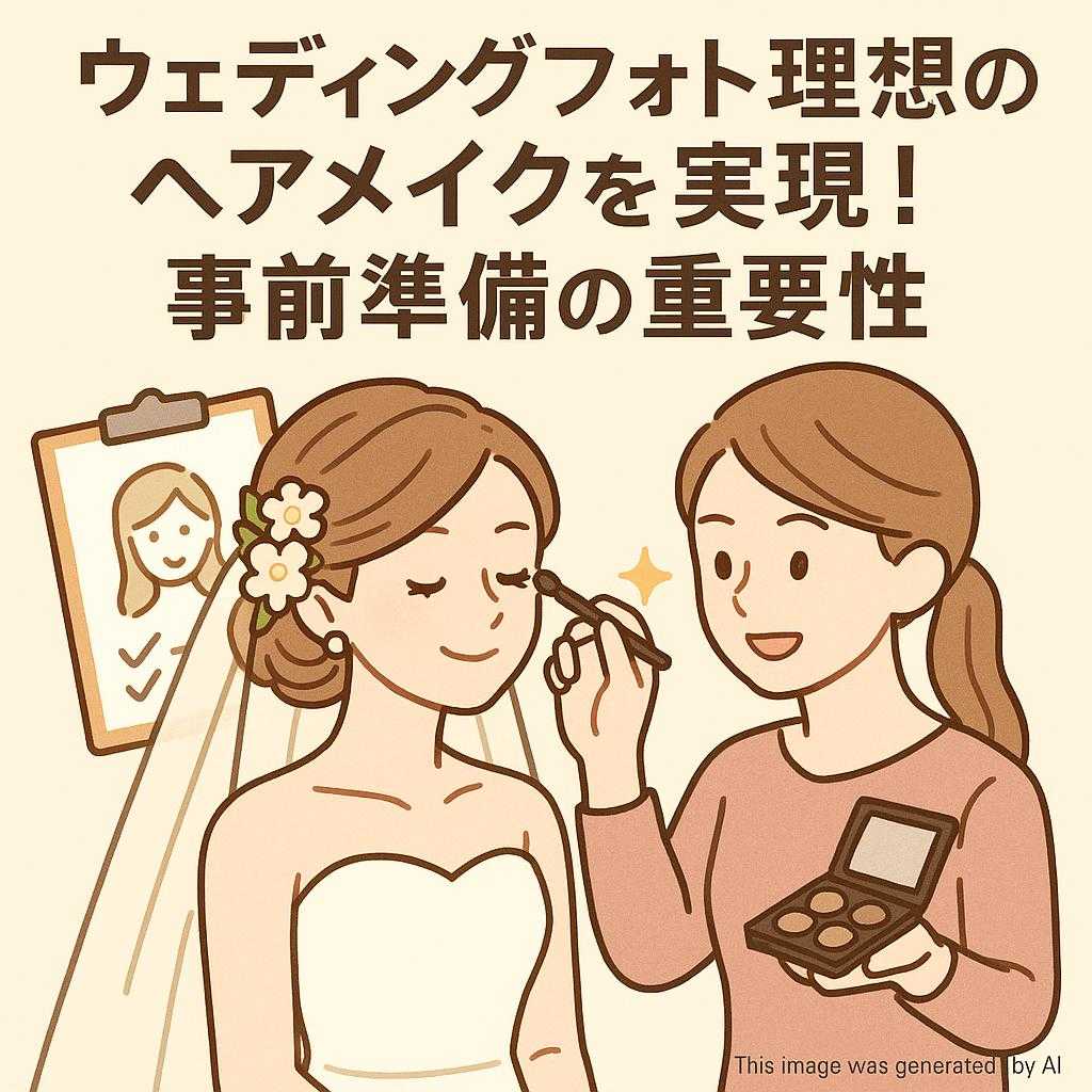 ウェディングフォト理想のヘアメイクを実現！事前準備の重要性