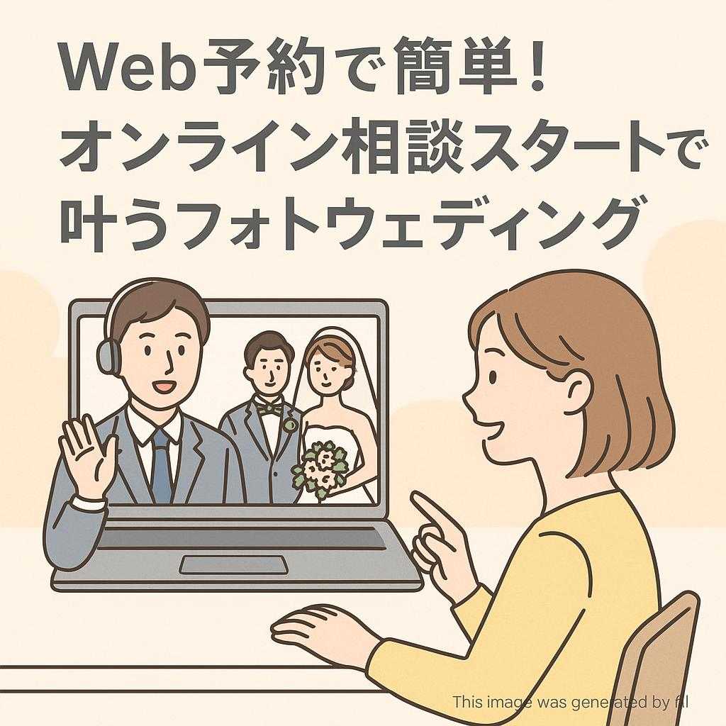 Web予約で簡単！オンライン相談スタートで叶うフォトウェディング