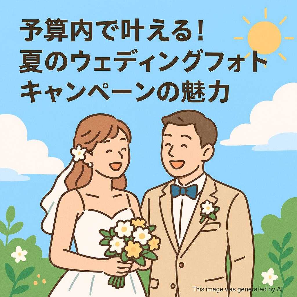 予算内で叶える！夏のウェディングフォトキャンペーンの魅力