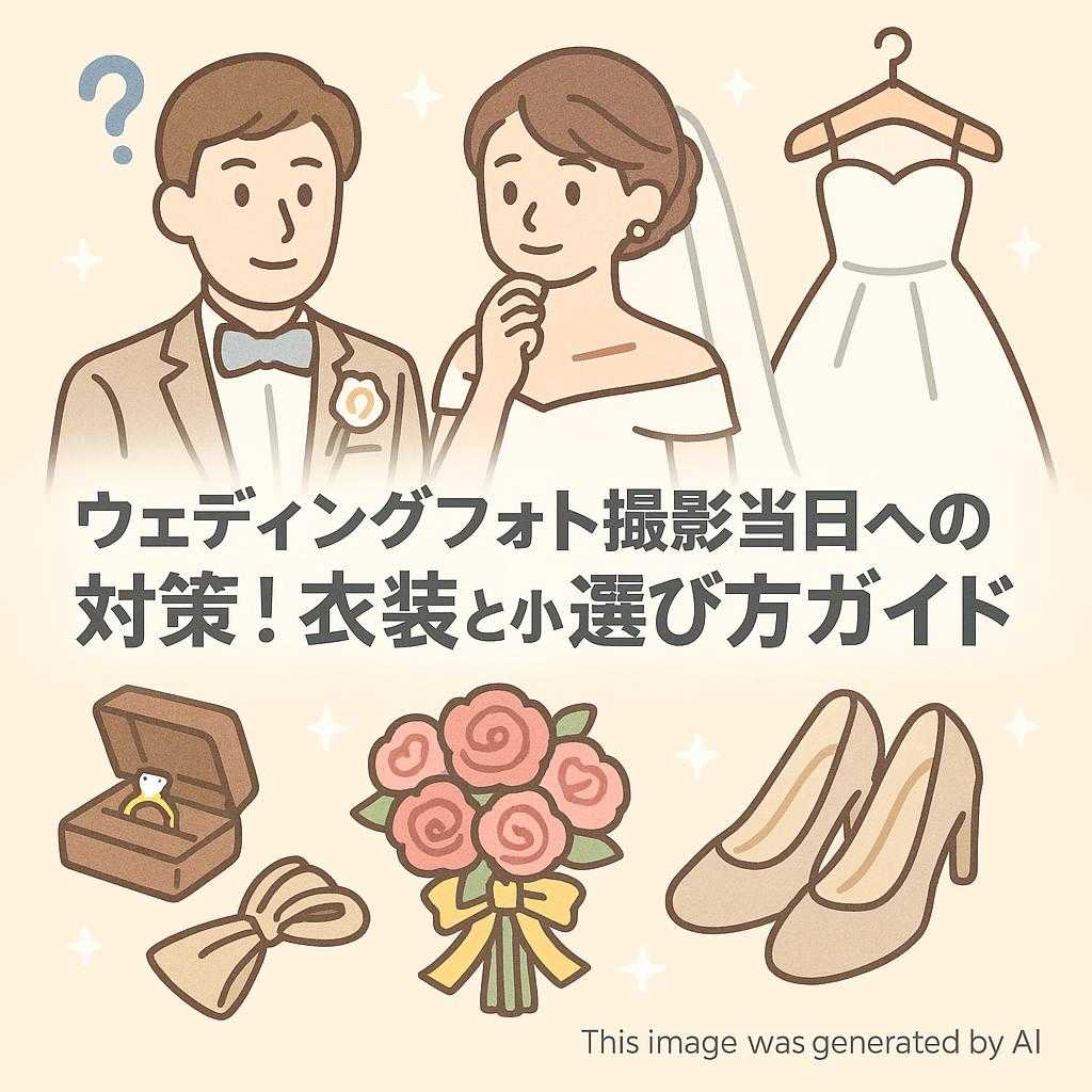 ウェディングフォト撮影当日への対策！衣装と小物の選び方ガイド