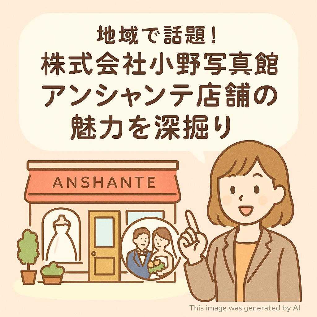 各地で話題！株式会社小野写真館アンシャンテ店舗の魅力を深堀り