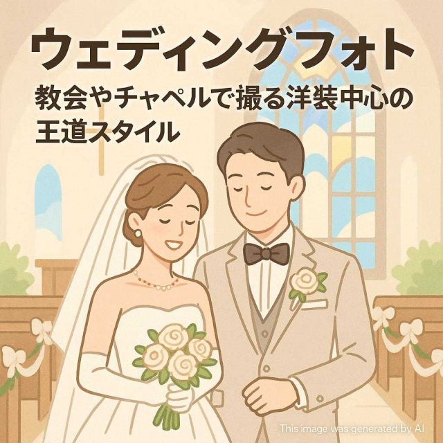 ウェディングフォト教会やチャペルで撮る洋装中心の王道スタイル