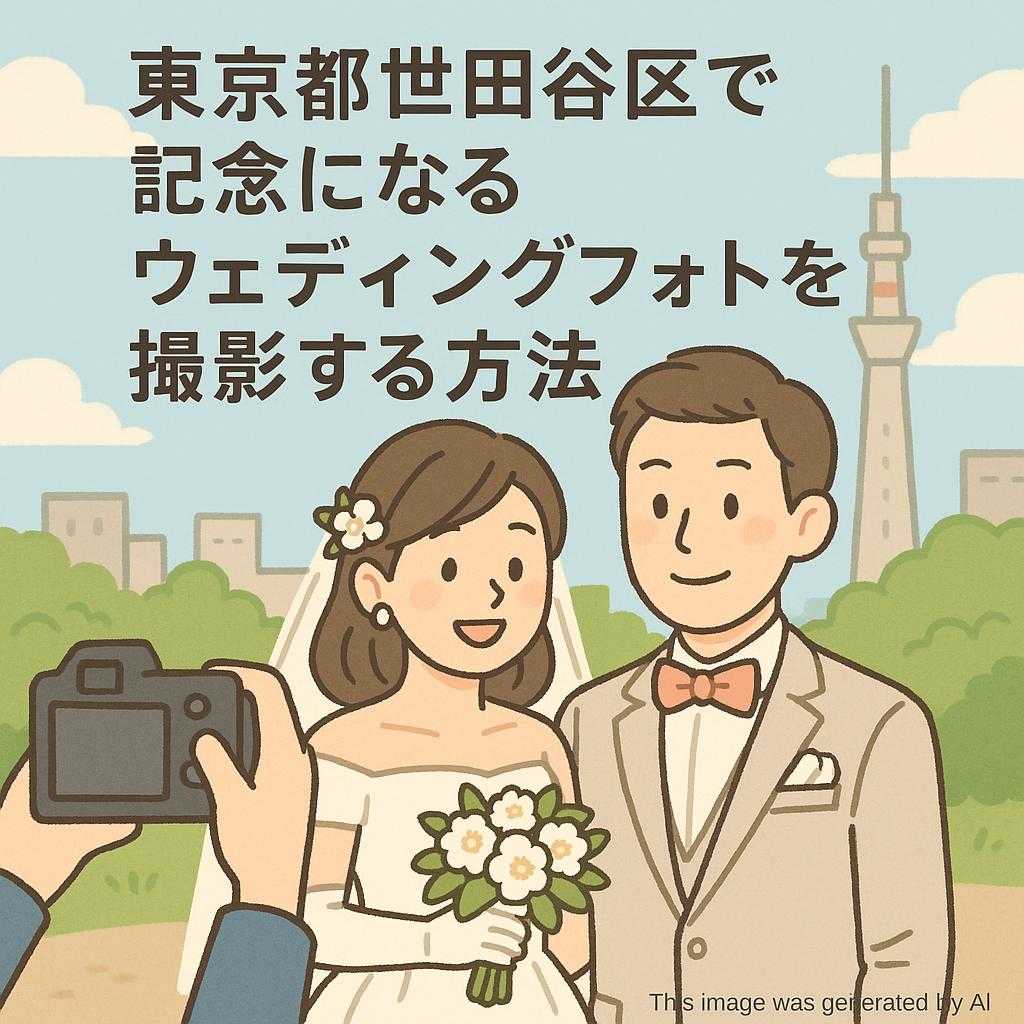 東京都世田谷区で記念になるウェディングフォトを撮影する方法