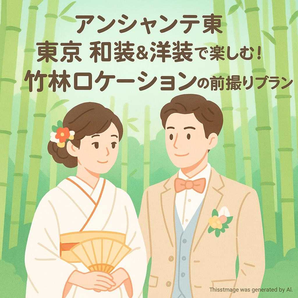 アンシャンテ東京和装＆洋装で楽しむ！竹林ロケーションの前撮りプラン